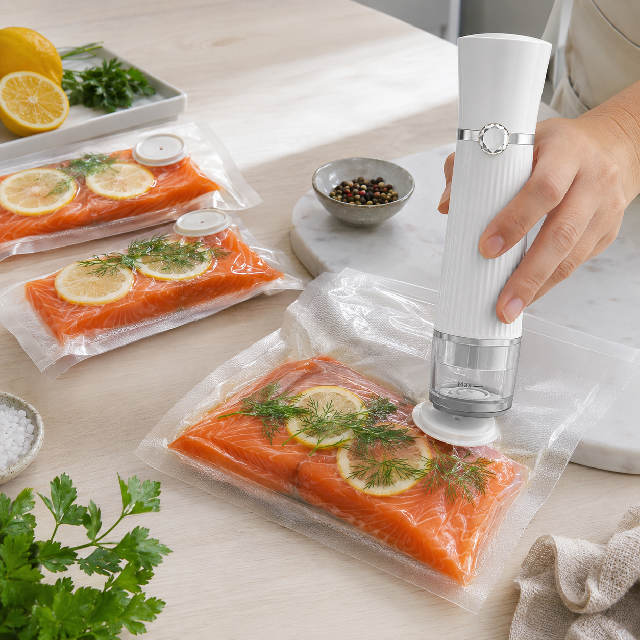 Selladora al Vacío Portátil-FreshVault™